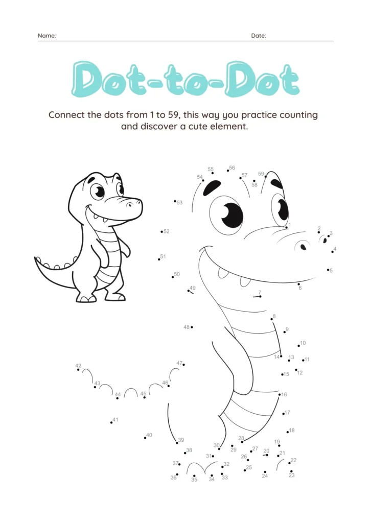 Dot-To-Dot Worksheets