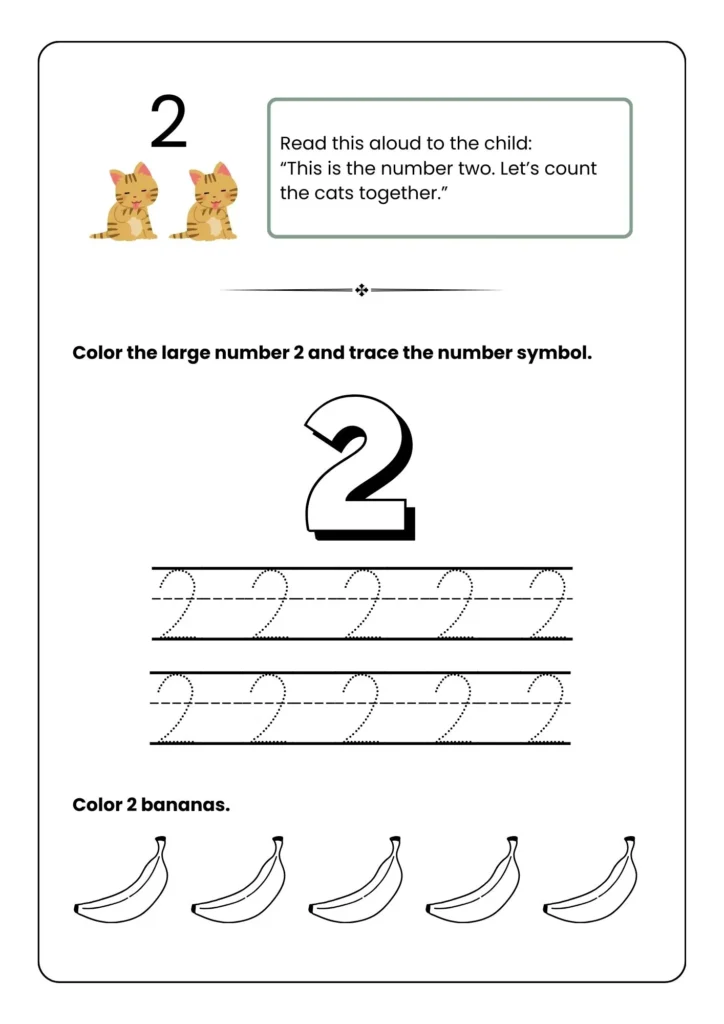 Number Workbook in Yellow and Green 2