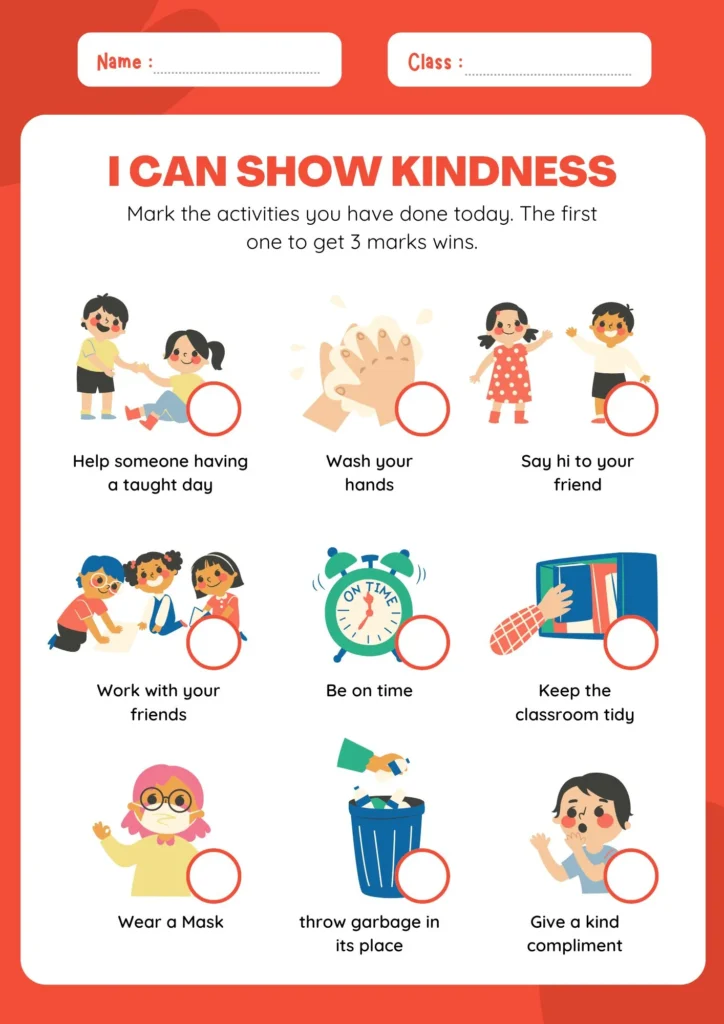 Social Emotional Learning Worksheet for Kids